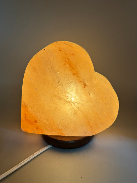 Heart Carved Salt Lamp (4pc Case)